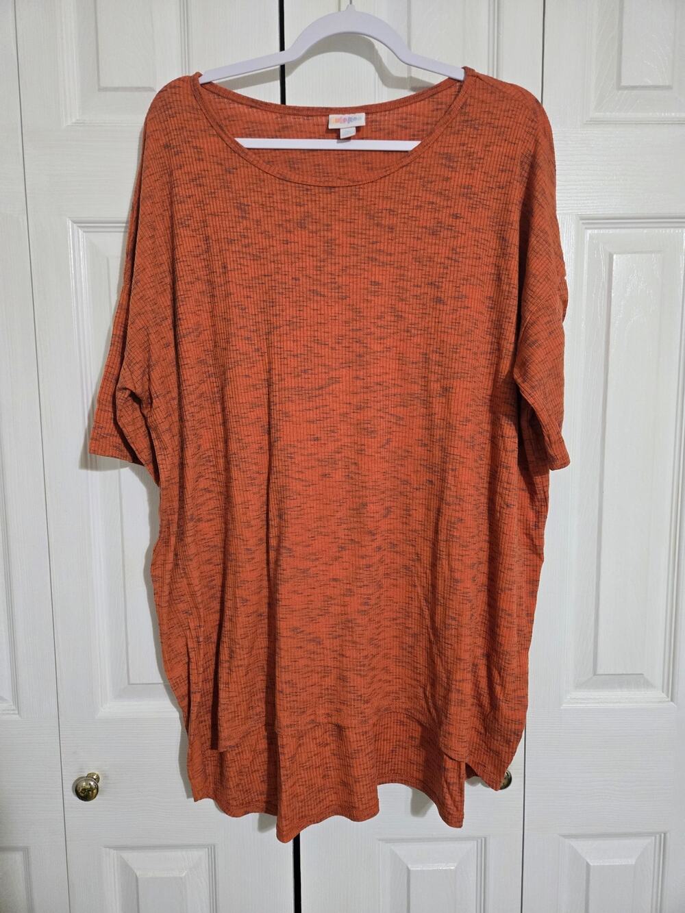 Lularoe 2xl women's static print rust orange tunic